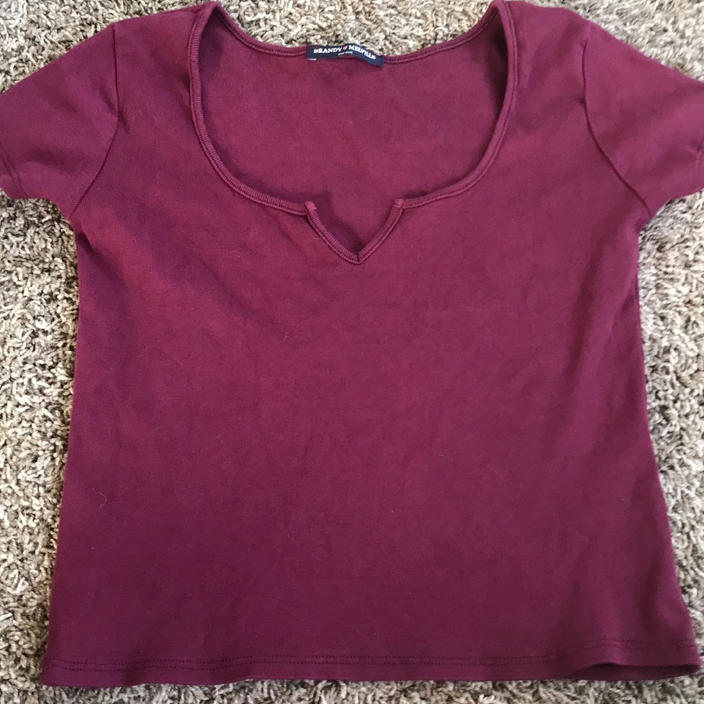 Marroon cotton shirt